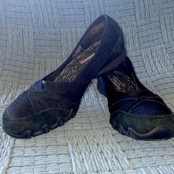 Skechers Memory Foam Relax Fit Biker Slip On Loafers Stretch Fabric Leather Sz10 - Picture 3 of 12